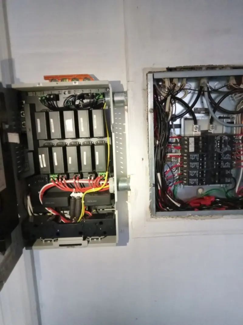 Electrical panel upgrade completed for Security Camera Wiring in Elmwood